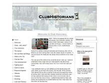 Tablet Screenshot of clubhistorians.co.uk